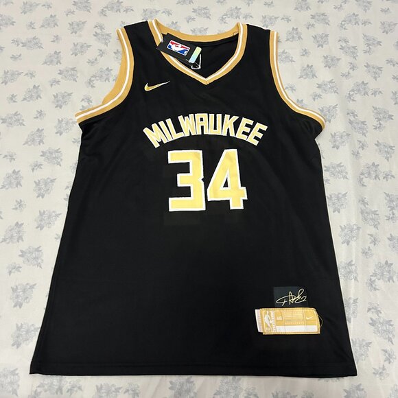 NBA Giannis Antetokounmpo Milwaukee Bucks Nike Dri Fit #34 Jersey - Picture 1 of 6